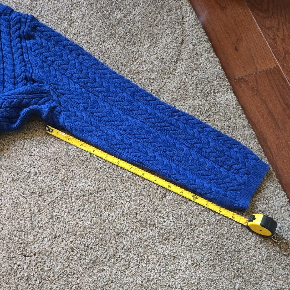 Lord & Taylor Vibrant Blue Knit Sweater - Picture 8 of 8